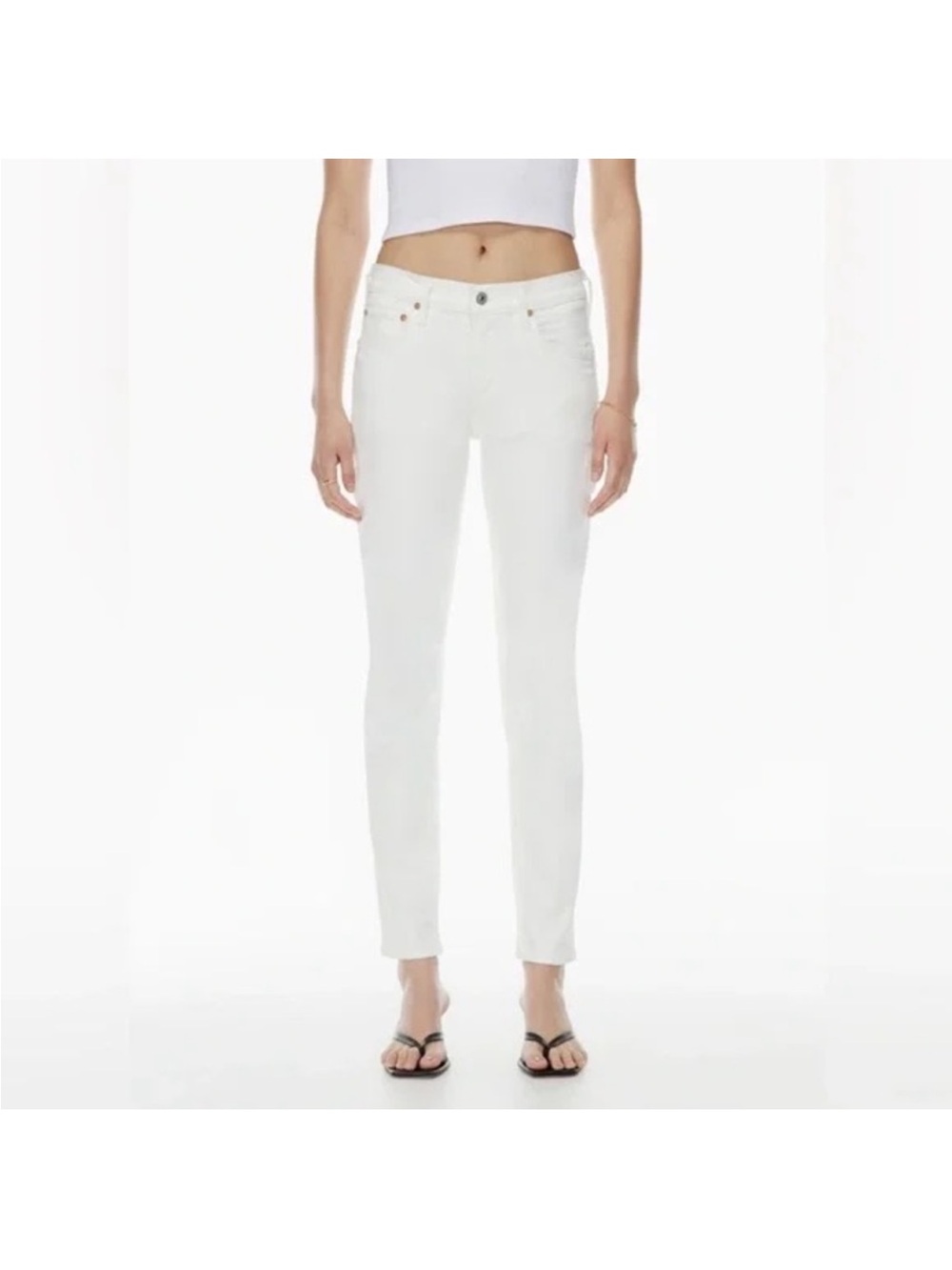 Citizens Of Humanity Inga White Skinny Jeans Size 27